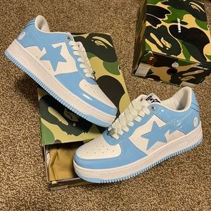 Bape Sta Blue and White Size 9